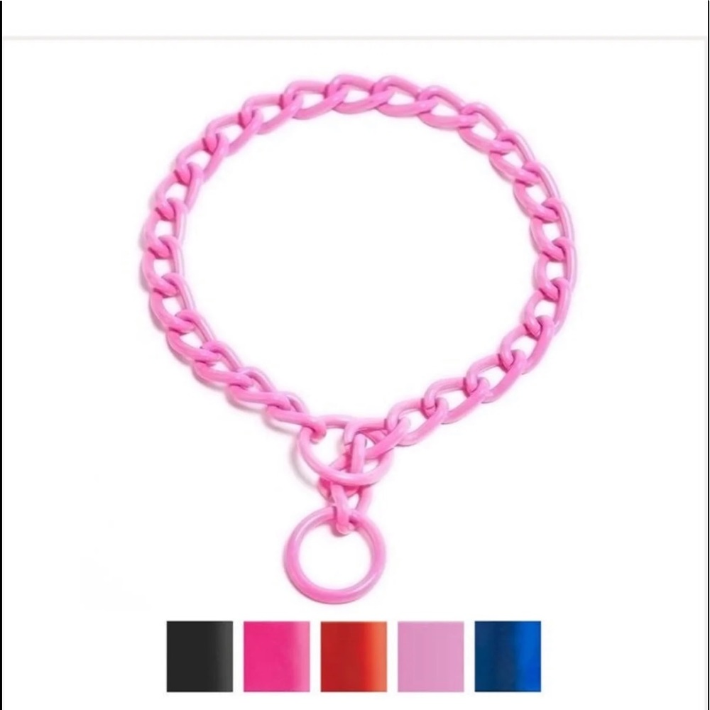 Dog chain color pink